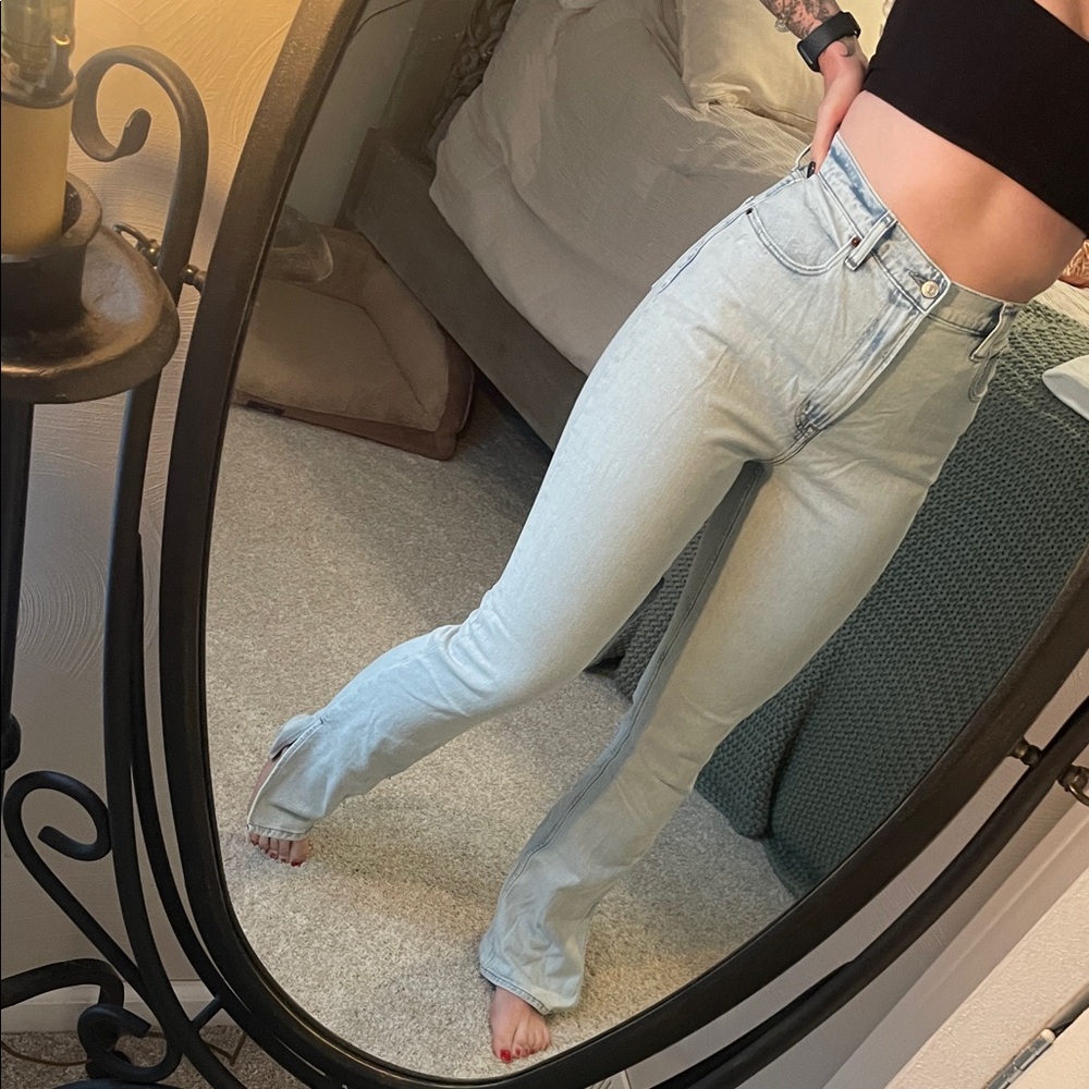 Abercrombie Split Leg Flare Jeans